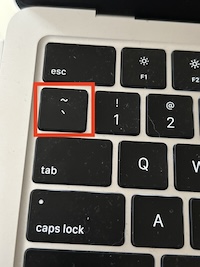 Backticks key in Windows Keyboard