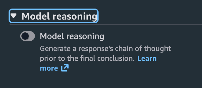 Reasoning Option